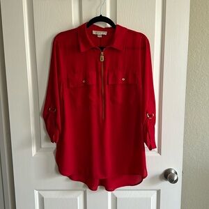 EUC women’s Michael Kors red blouse